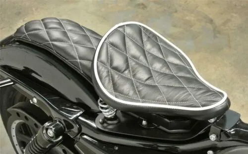 07-09 Sportster Harley Spring Solo Seat Mounting Kit Passenger Blk Diamond 11x13