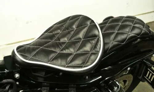07-09 Sportster Harley Spring Solo Seat Mounting Kit Passenger Blk Diamond 11x13