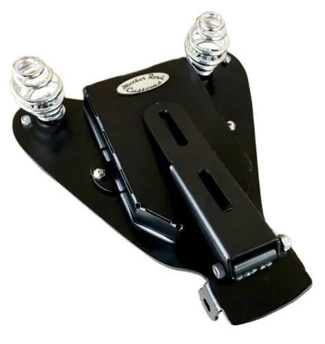07-09 Sportster Harley Spring Solo Seat Mounting Kit Passenger Blk Diamond 11x13