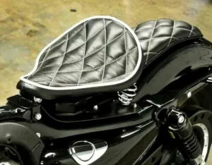 07-09 Sportster Harley Spring Solo Seat Mounting Kit Passenger Blk Diamond 11x13