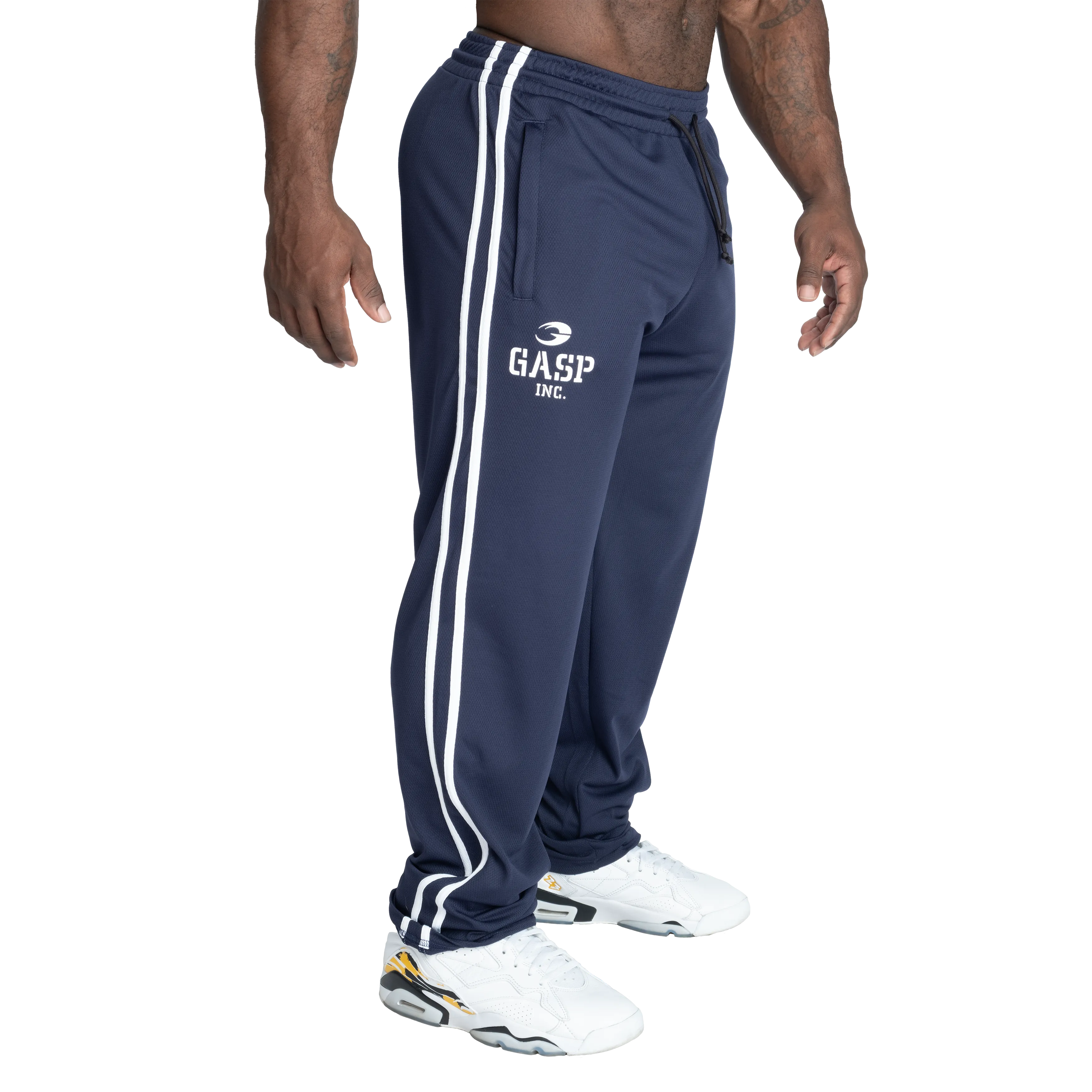2 Stripe Standard Mesh Pant, Dark Navy