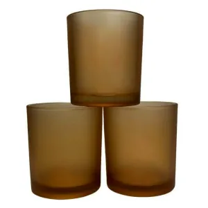 20 Pack Brown Frosted Glass Votive Tealight Candle Holders House Party Cenrepiece Xmas Wedding Decor Glass Candlestick Party Decorations Bridal Valentines Event