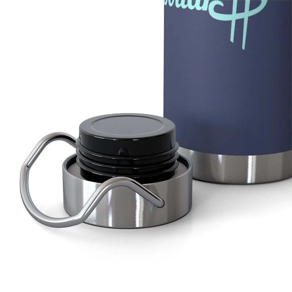22oz Vacuum Insulated Bottle (Black, White, Blu)