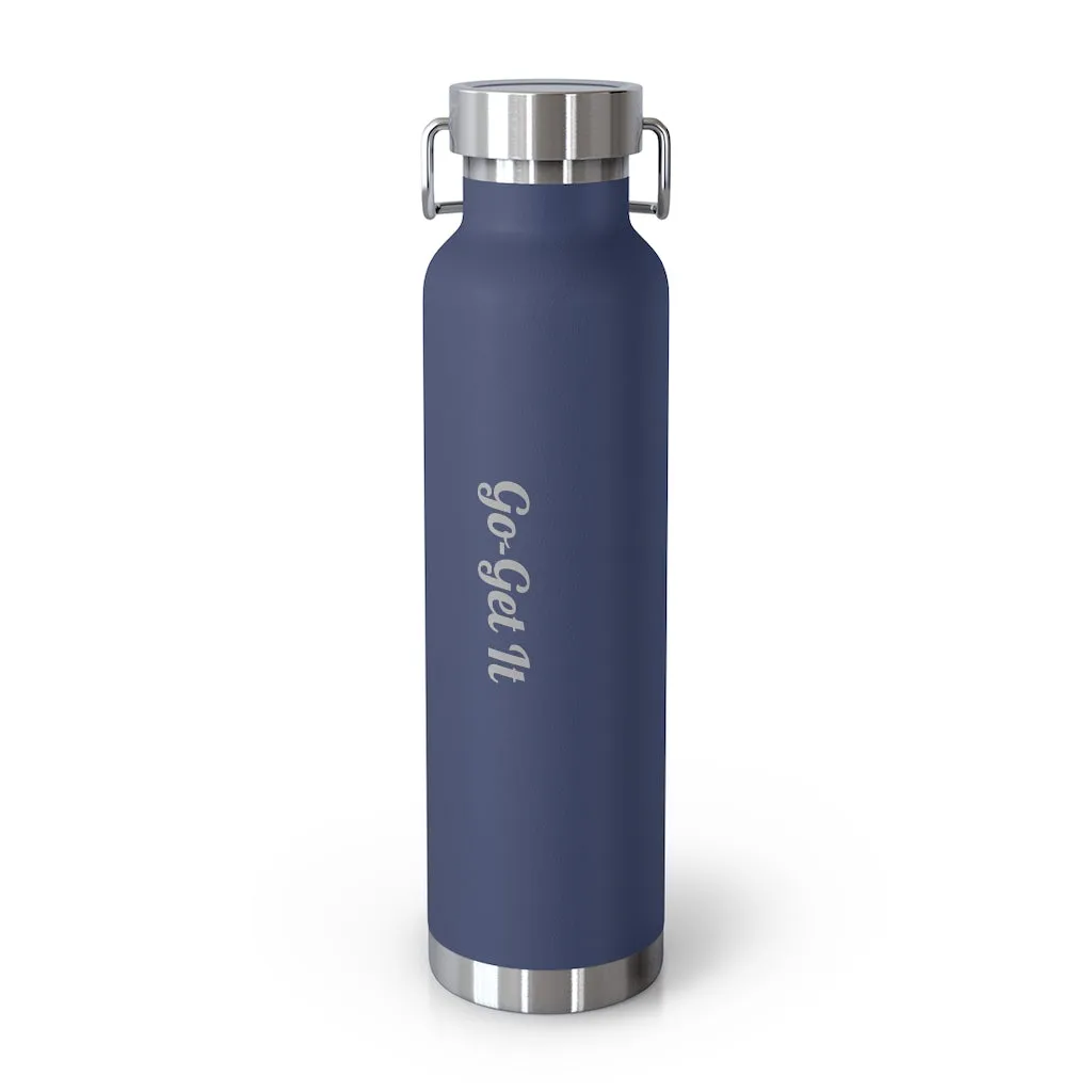 22oz Vacuum Insulated Bottle (Black, White, Blu)
