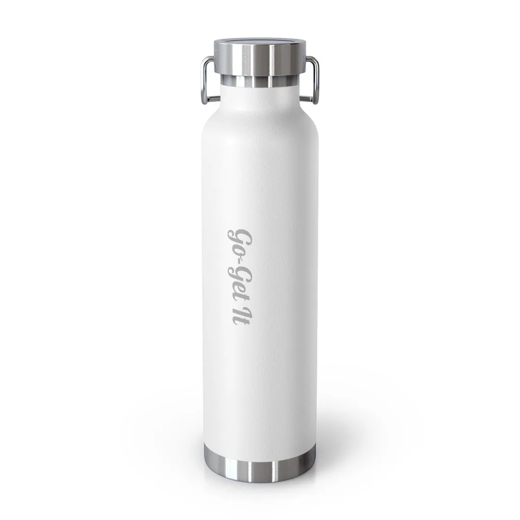 22oz Vacuum Insulated Bottle (Black, White, Blu)