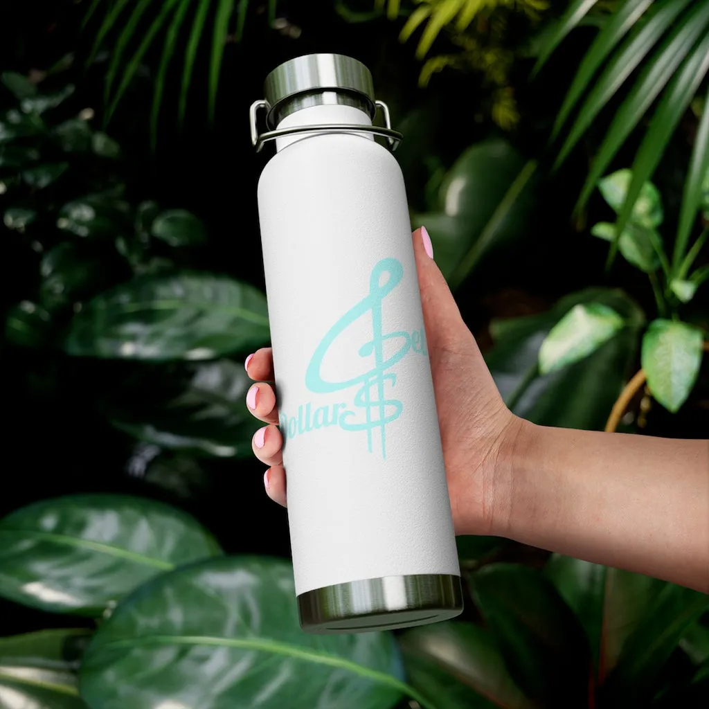 22oz Vacuum Insulated Bottle (Black, White, Blu)