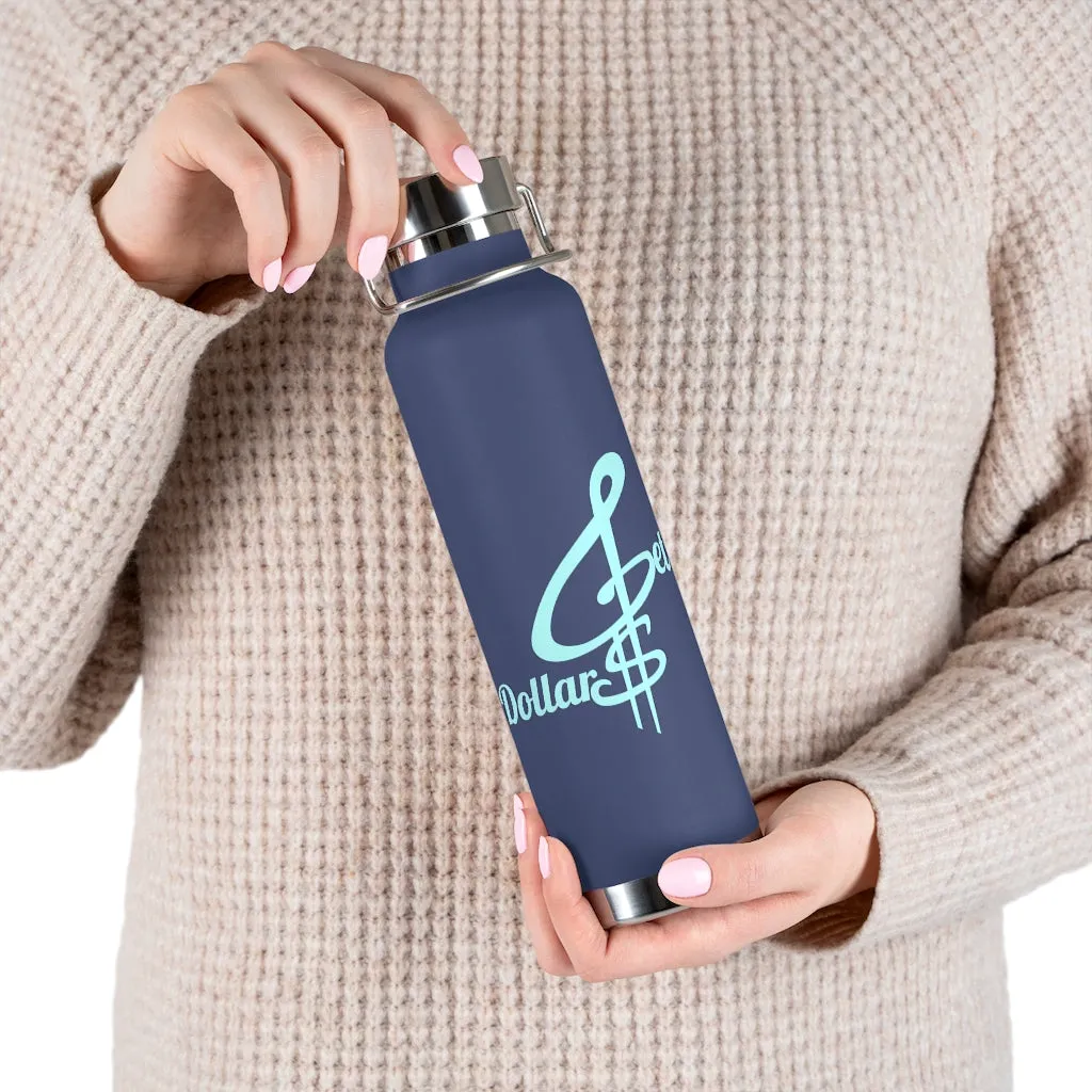 22oz Vacuum Insulated Bottle (Black, White, Blu)