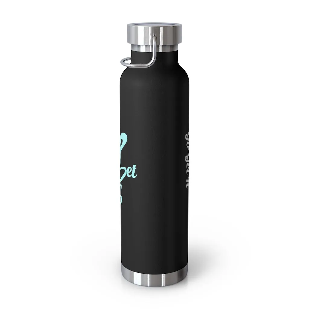 22oz Vacuum Insulated Bottle (Black, White, Blu)