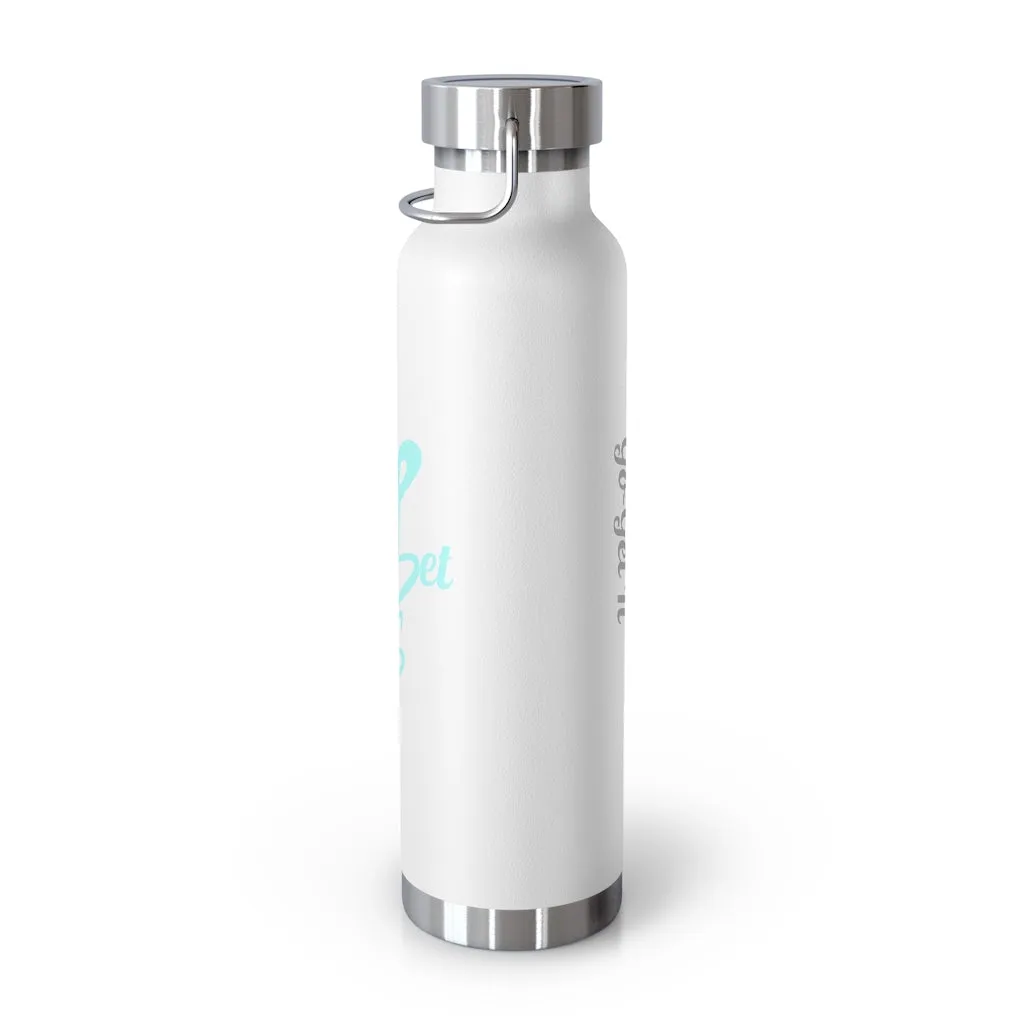 22oz Vacuum Insulated Bottle (Black, White, Blu)