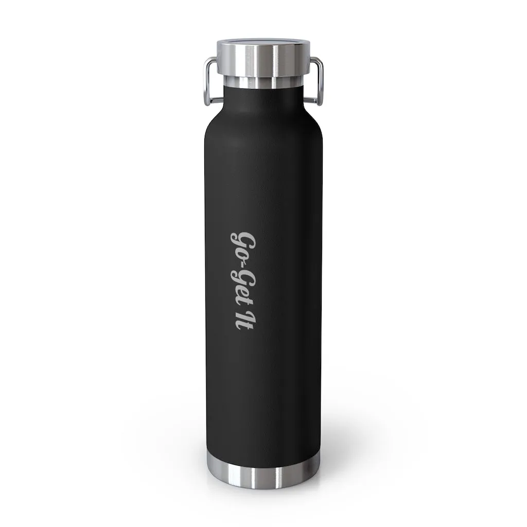 22oz Vacuum Insulated Bottle (Black, White, Blu)