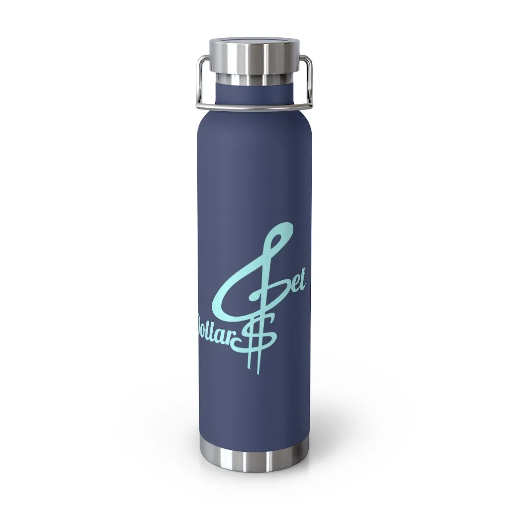 22oz Vacuum Insulated Bottle (Black, White, Blu)