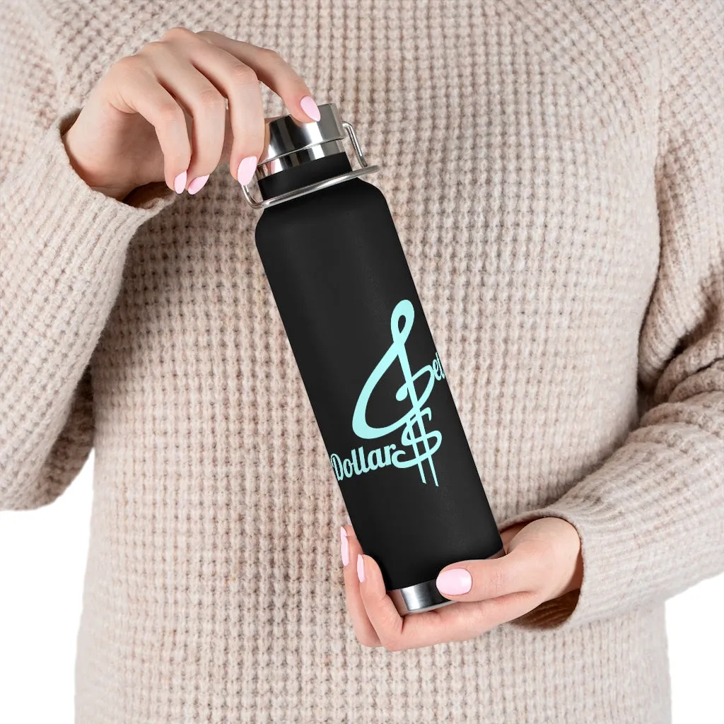 22oz Vacuum Insulated Bottle (Black, White, Blu)