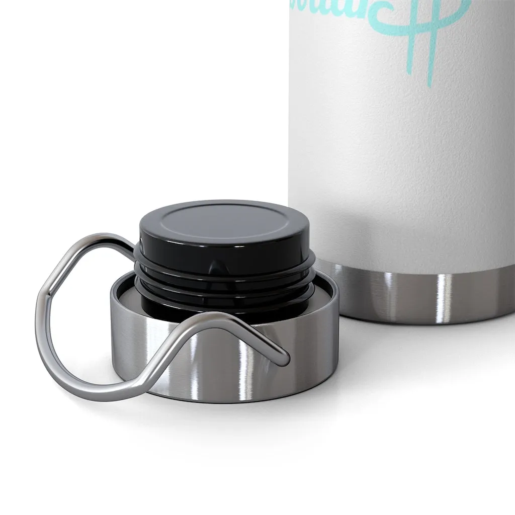 22oz Vacuum Insulated Bottle (Black, White, Blu)
