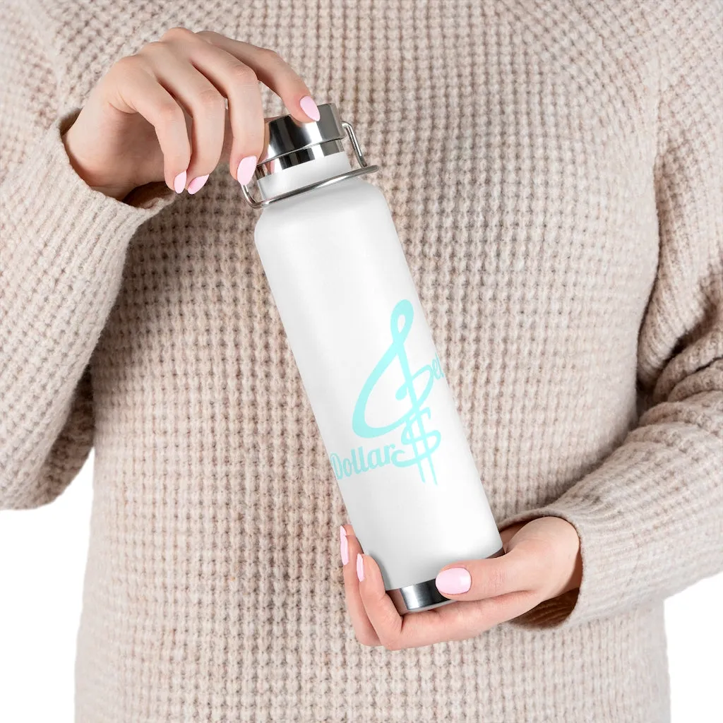 22oz Vacuum Insulated Bottle (Black, White, Blu)