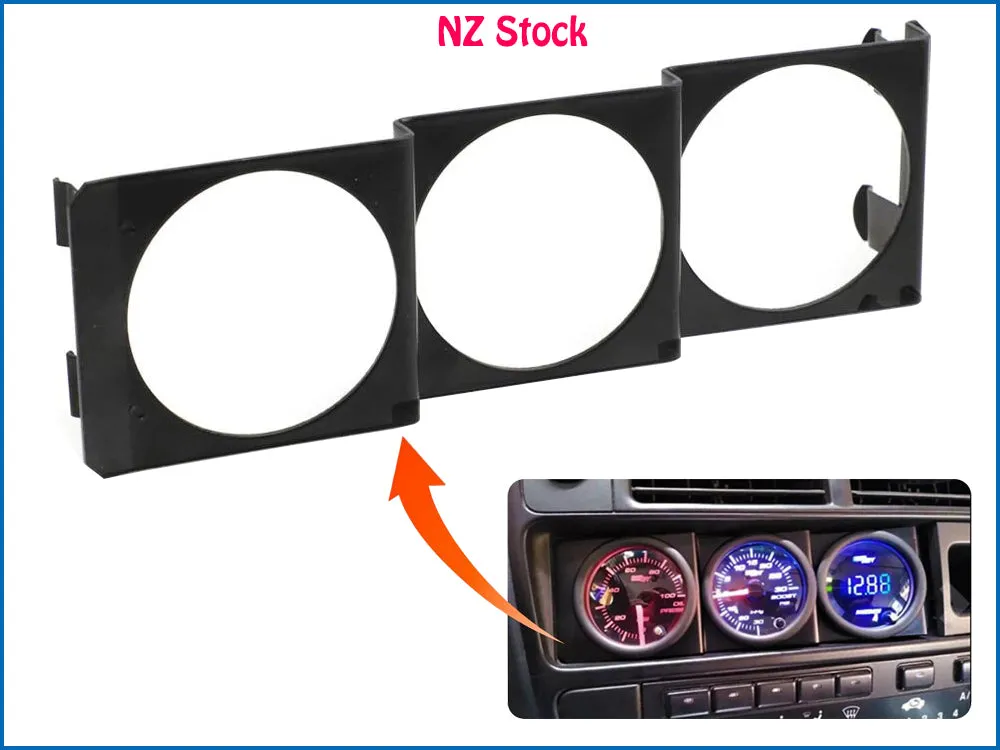 2" (52mm) Stereo Din Triple Gauge Mount