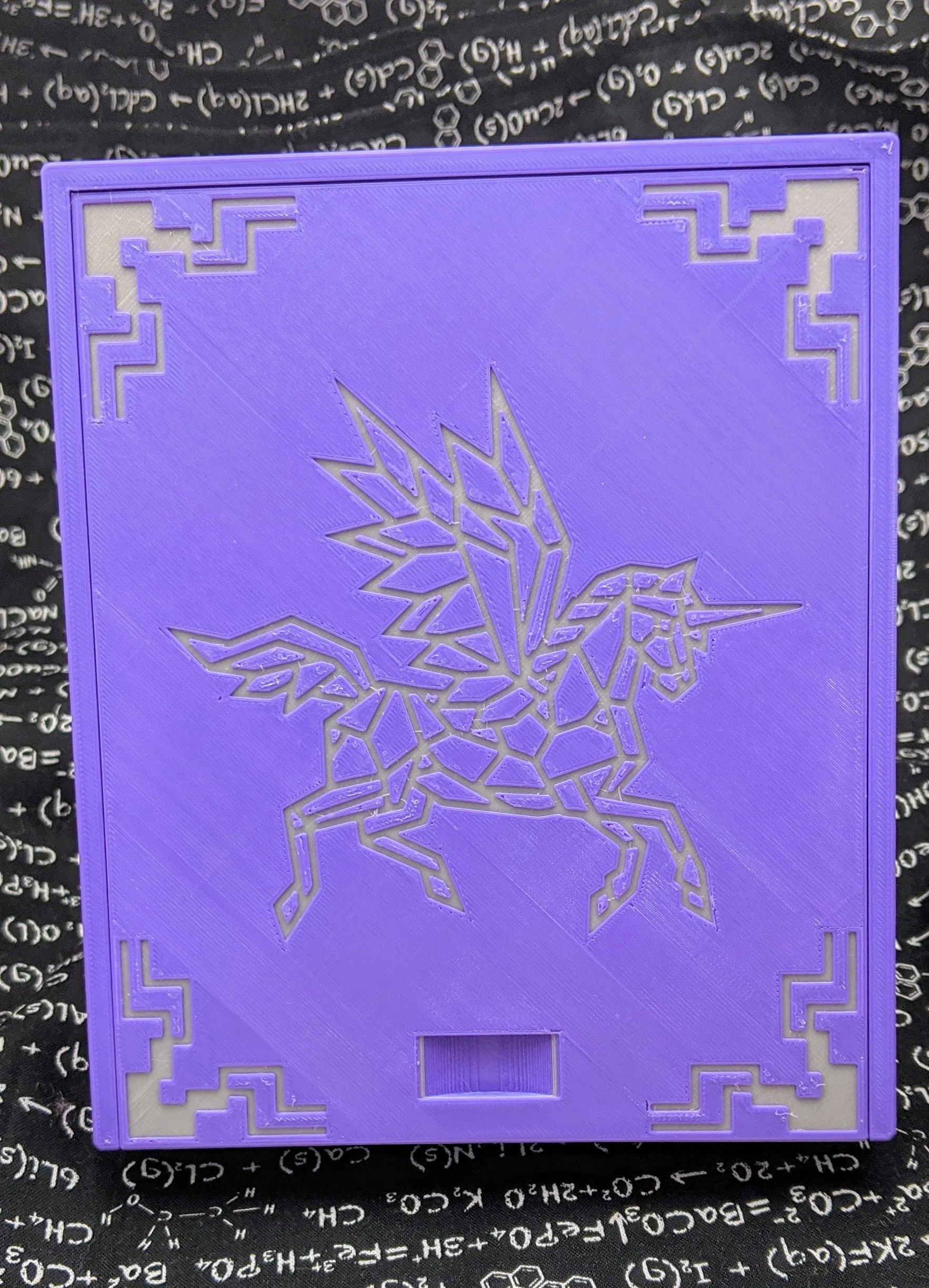 3D printed Notions Box--Alicorn