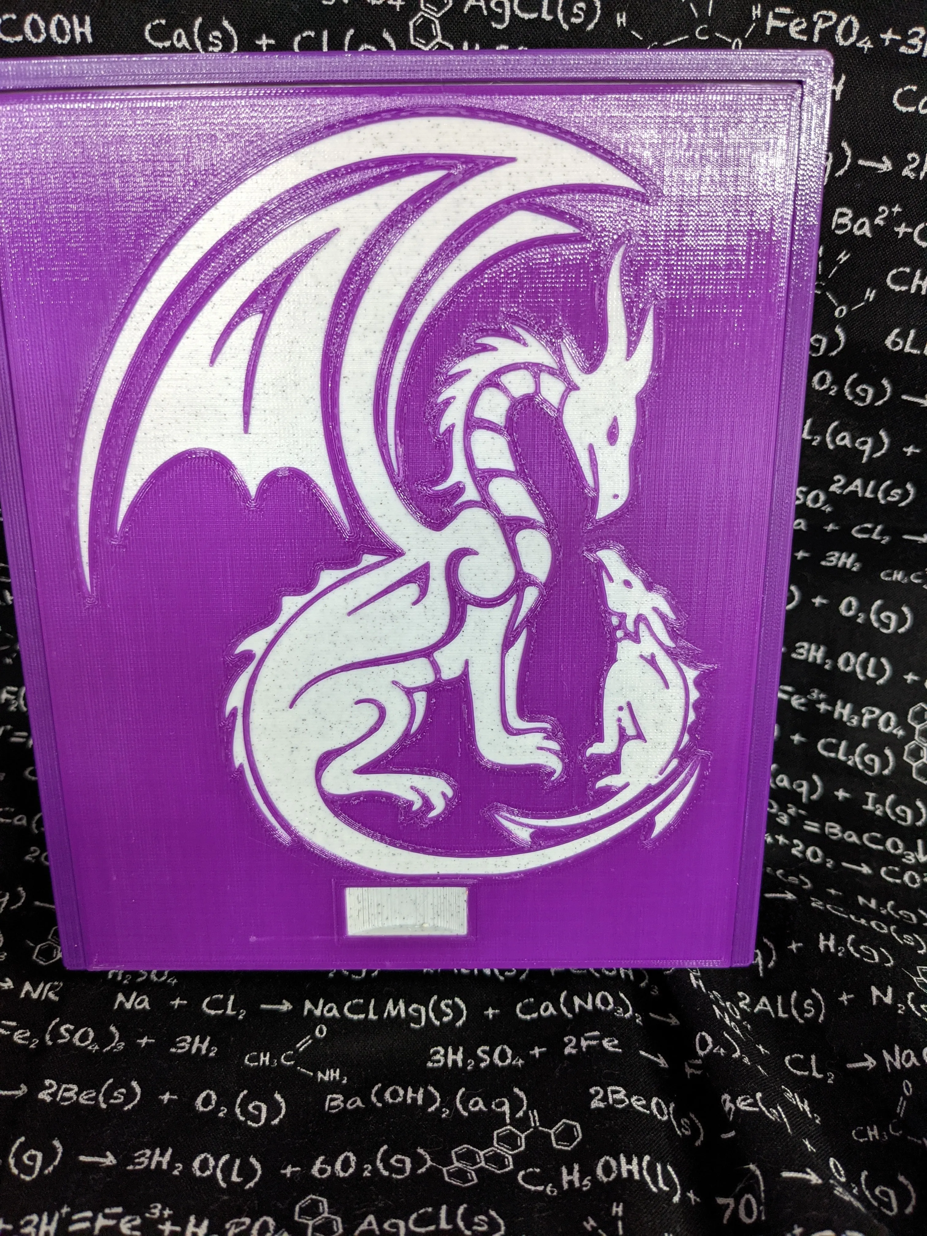 3D printed Notions Box--Dragon Mother and Baby
