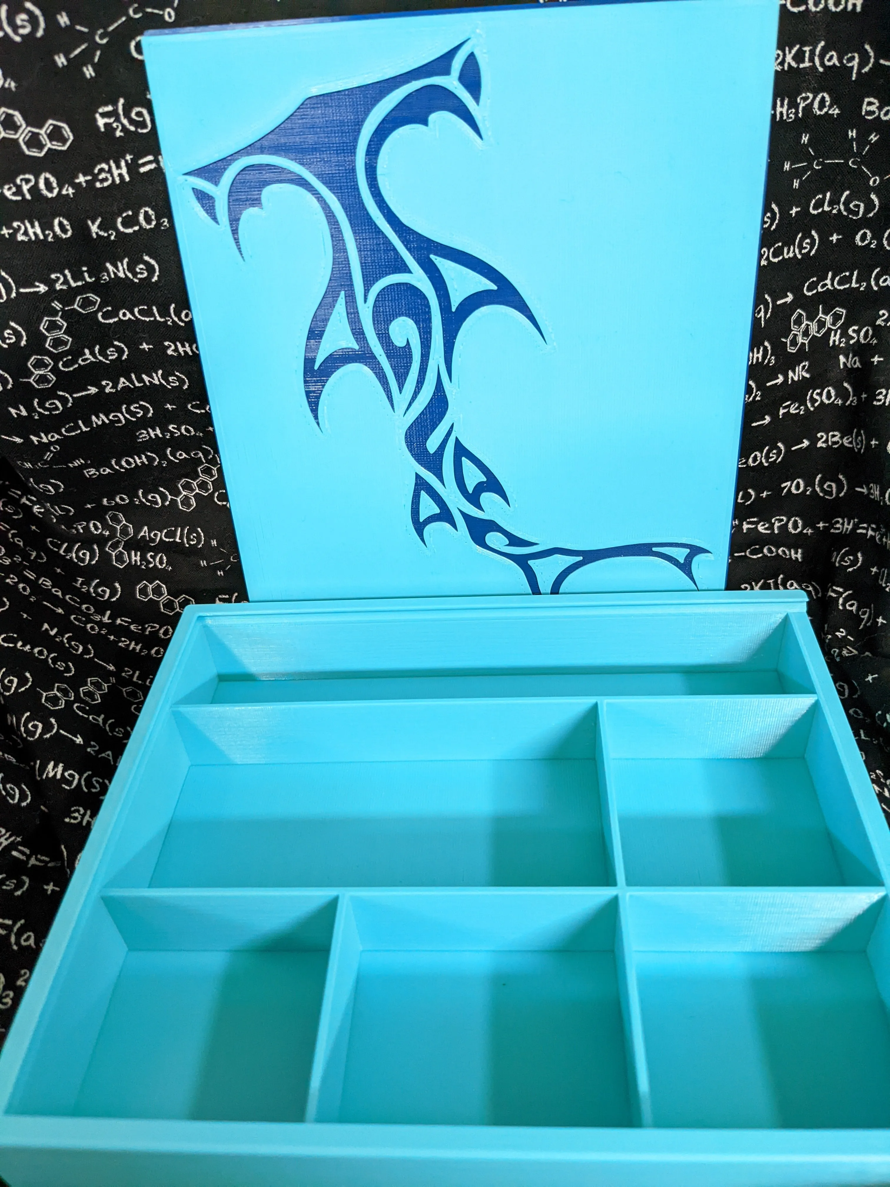 3D printed Notions Box--Hammerhead Shark