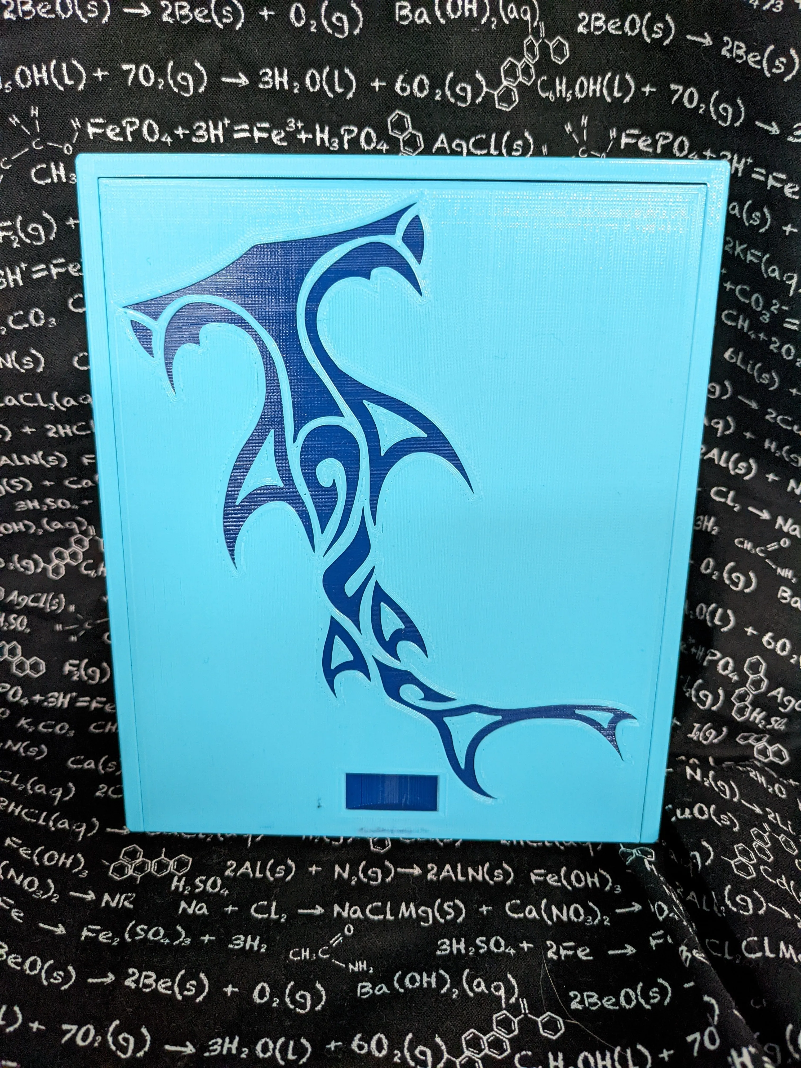 3D printed Notions Box--Hammerhead Shark