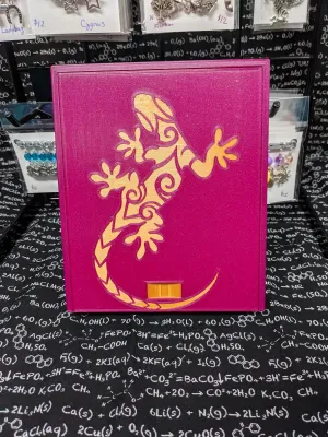 3D printed Notions Box--Lizard