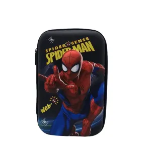 3D Spider Man Black Pencil Case For Boys