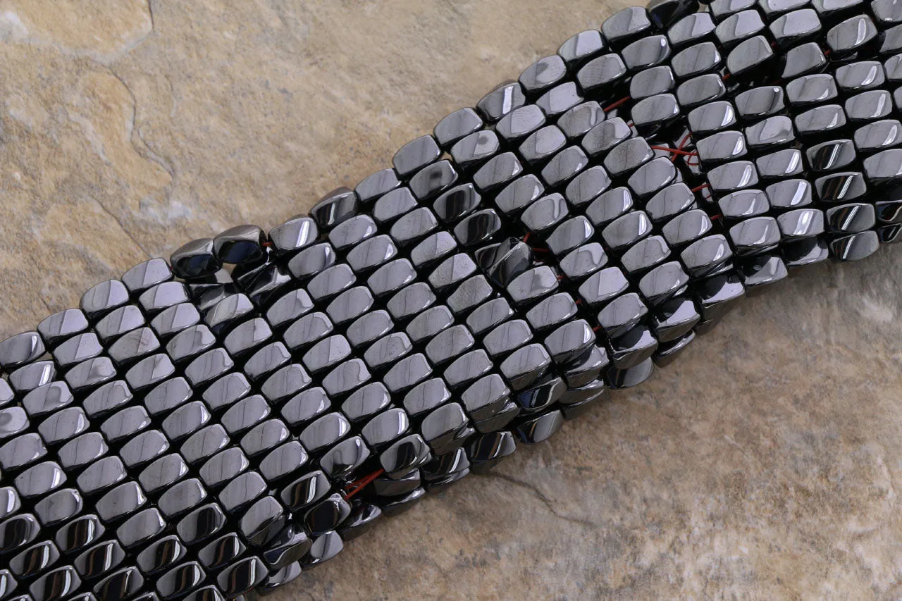 4X7mm Hp Magnetic Hematite Twist HPM18