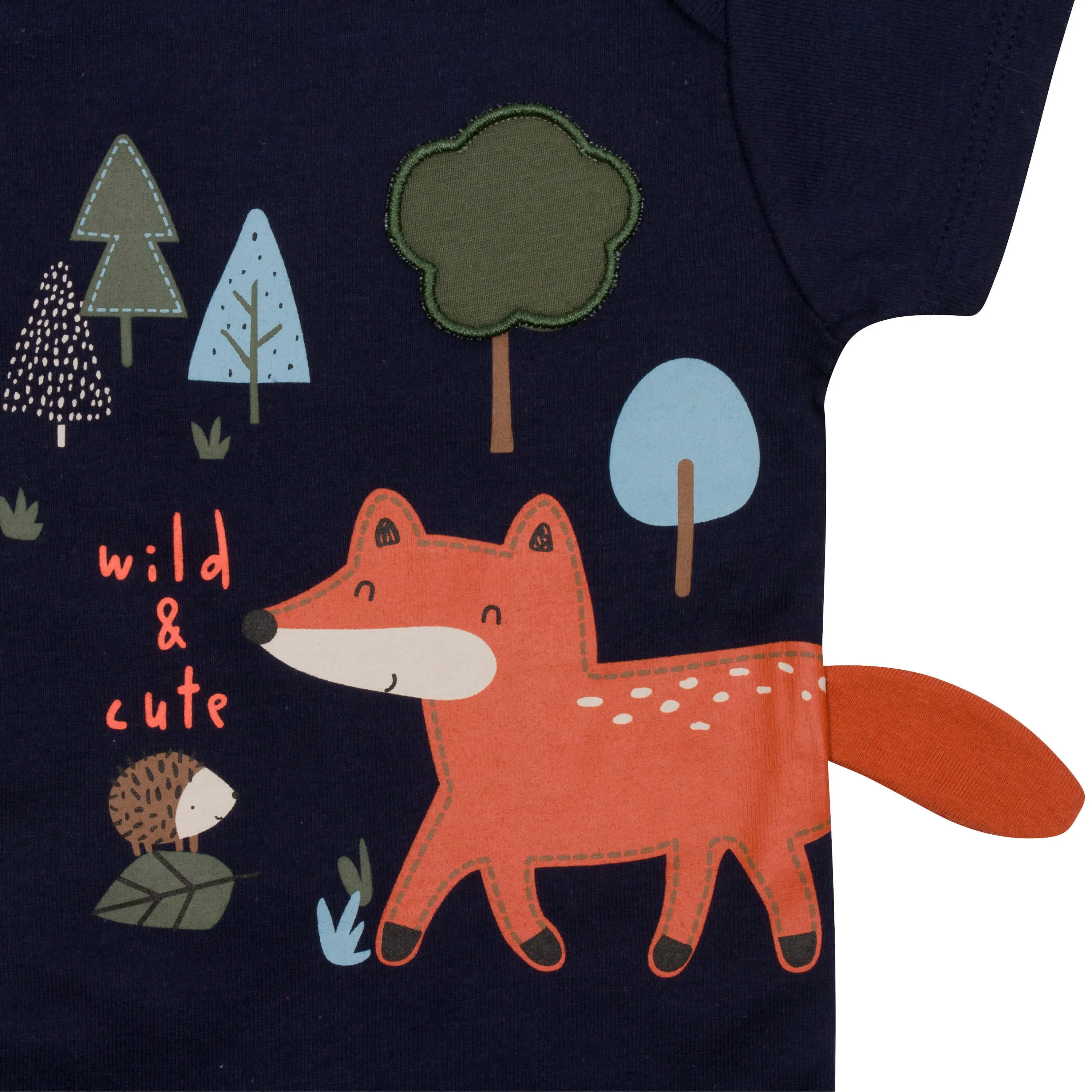 5-Pack Baby Boys Fox Short Sleeve Onesies® Bodysuits
