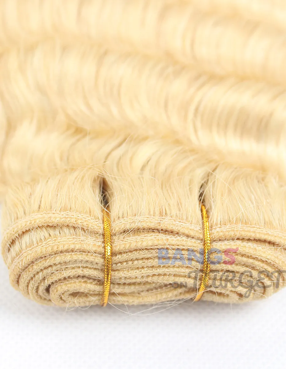 613 Hair 3 Bundles With Closure-Deep Wave