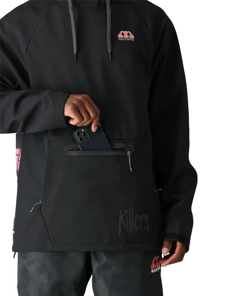 686 Men's Waterproof Hoody Iron Maiden Killers Black 2025