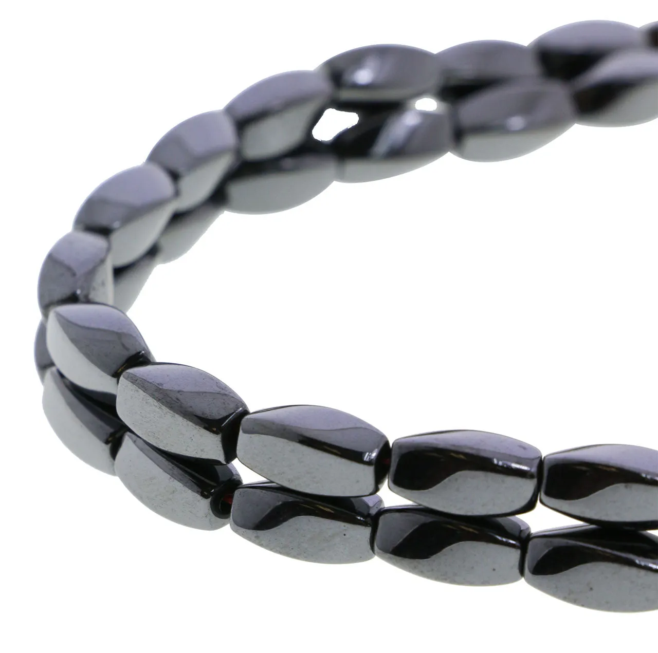 6X12mm Magnetic Hematite Twist Mh54