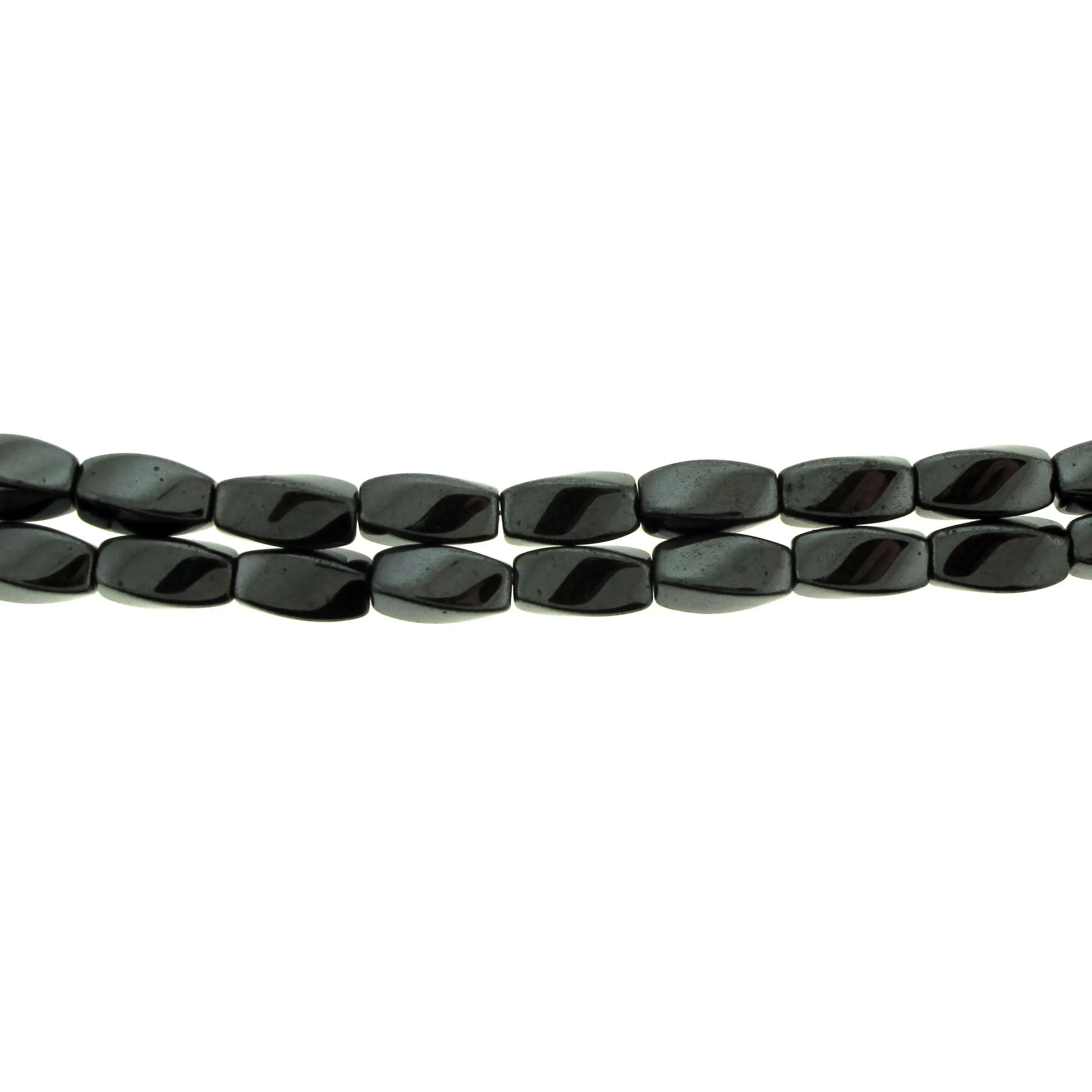 6X12mm Magnetic Hematite Twist Mh54