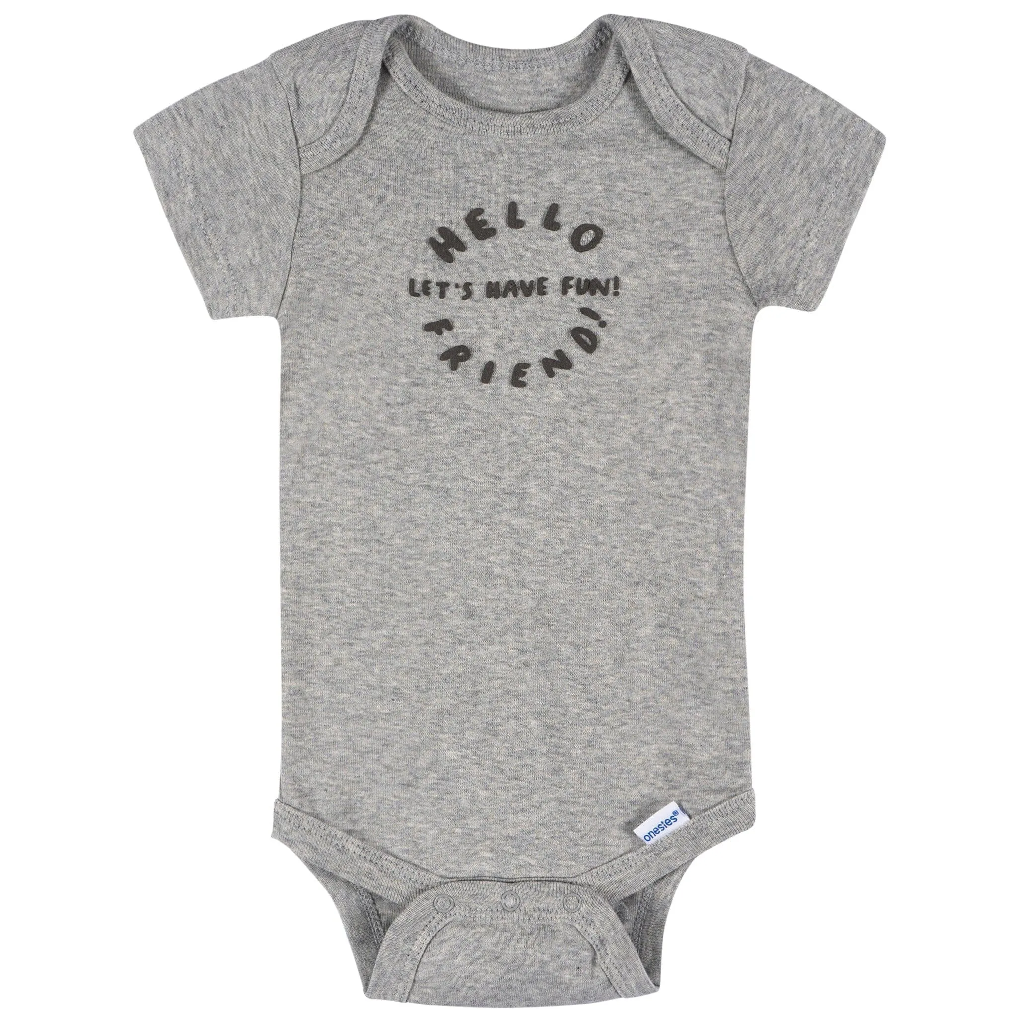 8-Pack Baby Boys Hello Friends Short Sleeve Onesies® Bodysuits