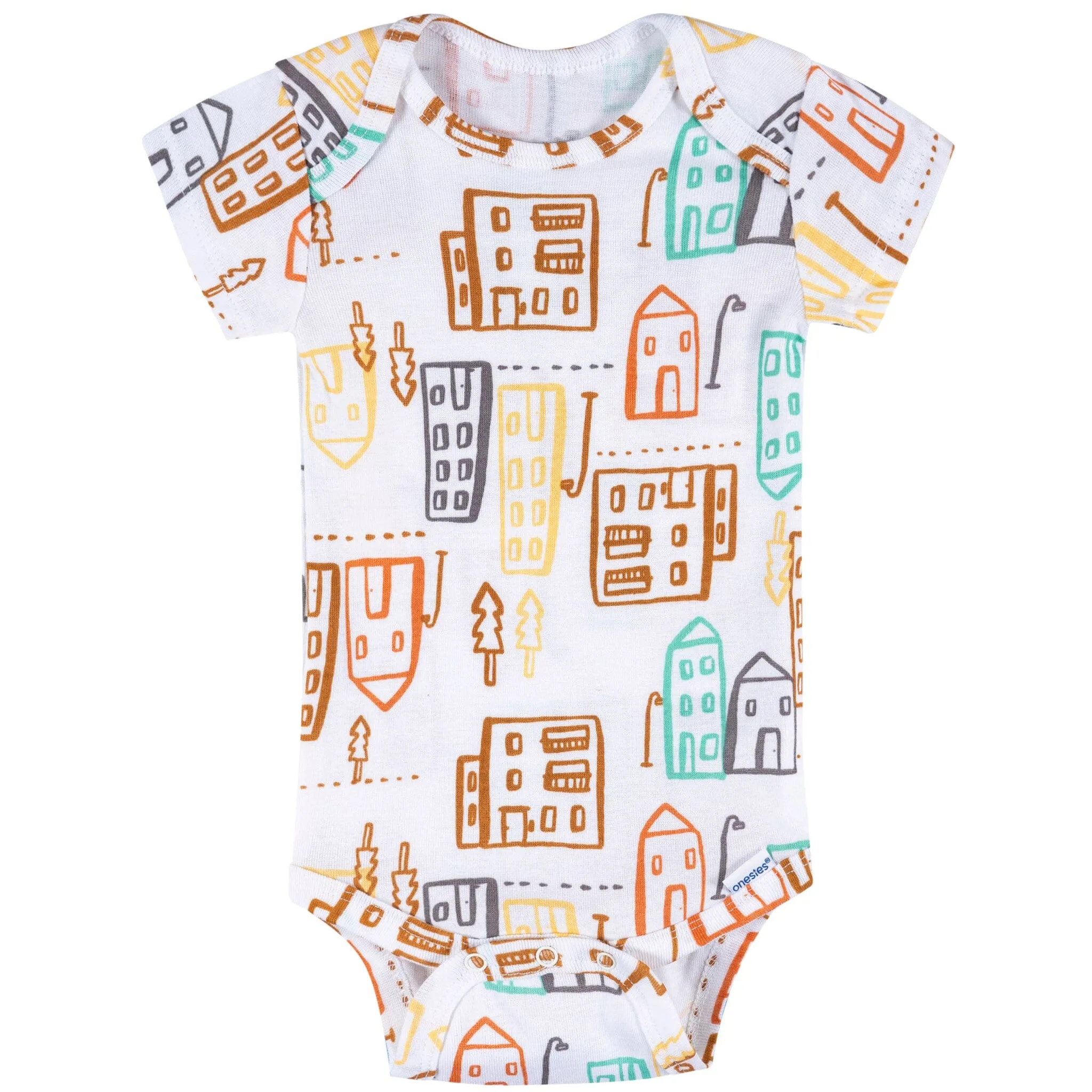 8-Pack Baby Boys Hello Friends Short Sleeve Onesies® Bodysuits