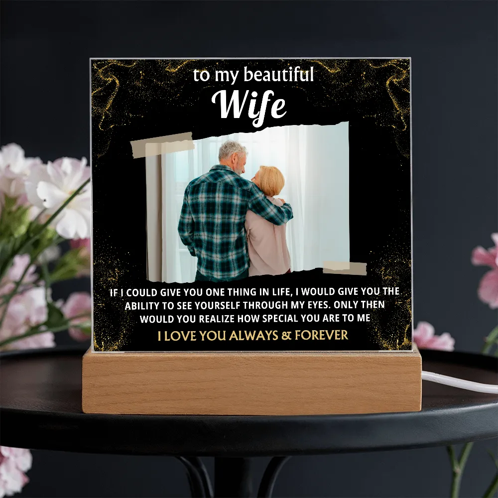 [Acrylic Plaque] To My Wife, I Love Your Always & Forever