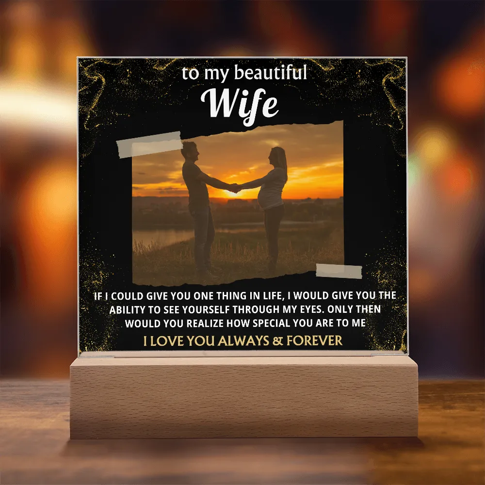 [Acrylic Plaque] To My Wife, I Love Your Always & Forever
