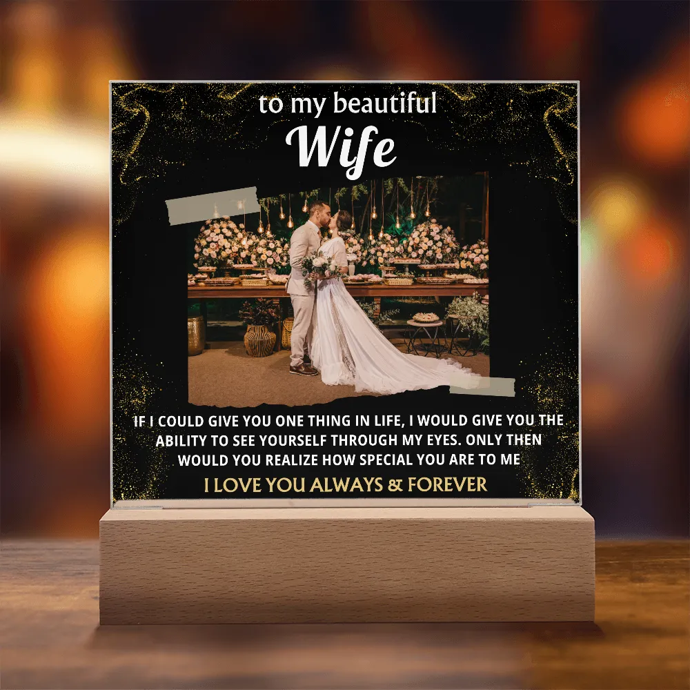 [Acrylic Plaque] To My Wife, I Love Your Always & Forever
