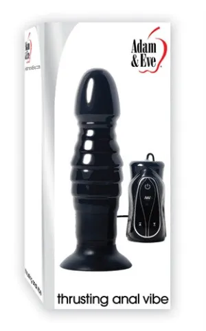 Adam and Eve Thrusting Anal Vibe - Black