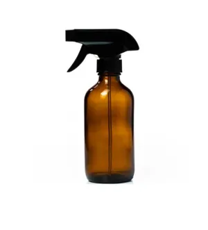 Amber Boston Glass Bottle 500ml W Fine Trigger
