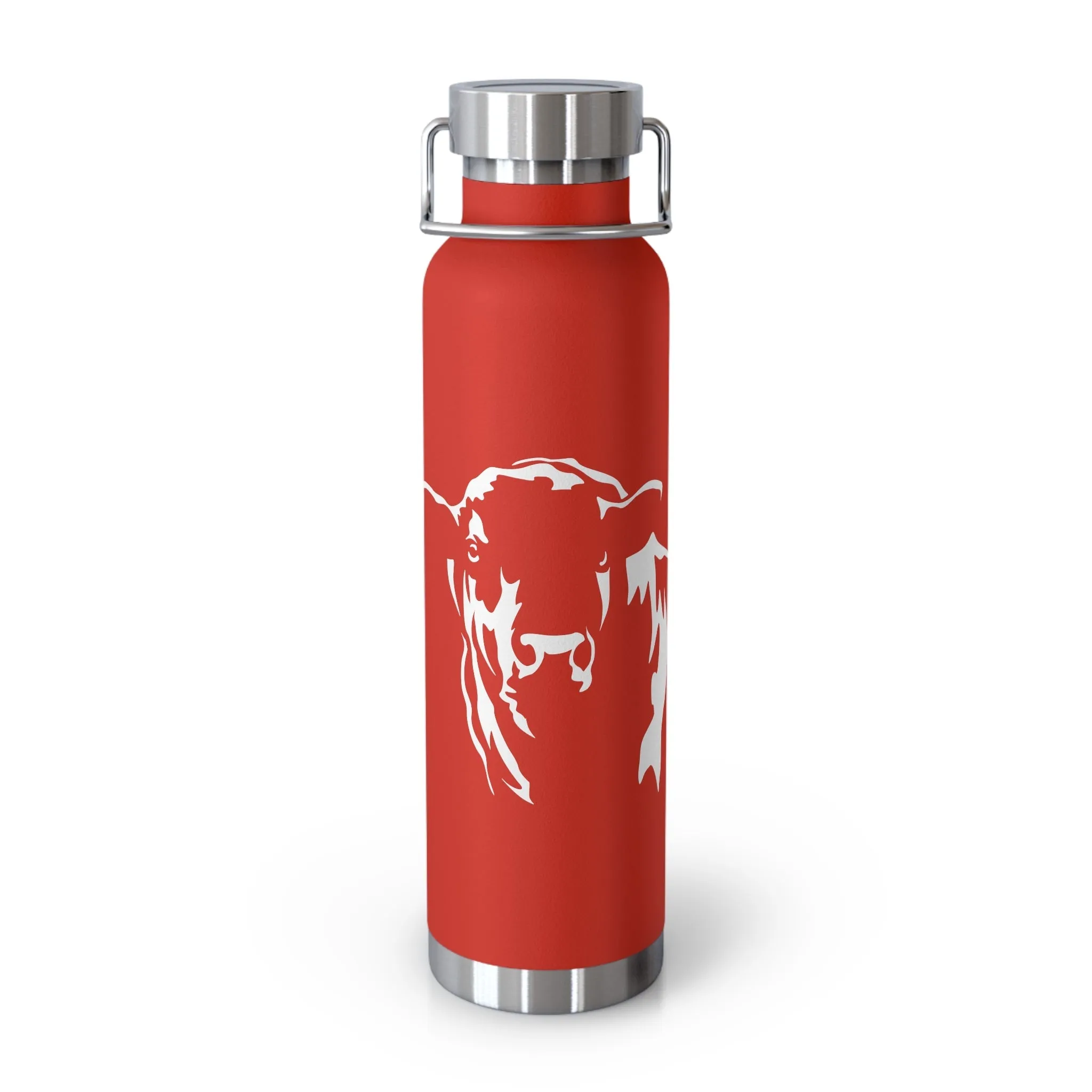 Angus Bull, Eat Beef, Angus, Copper Vacuum Insulated Bottle, 22oz, Support Beef