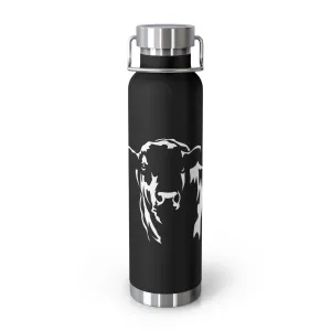 Angus Bull, Eat Beef, Angus, Copper Vacuum Insulated Bottle, 22oz, Support Beef