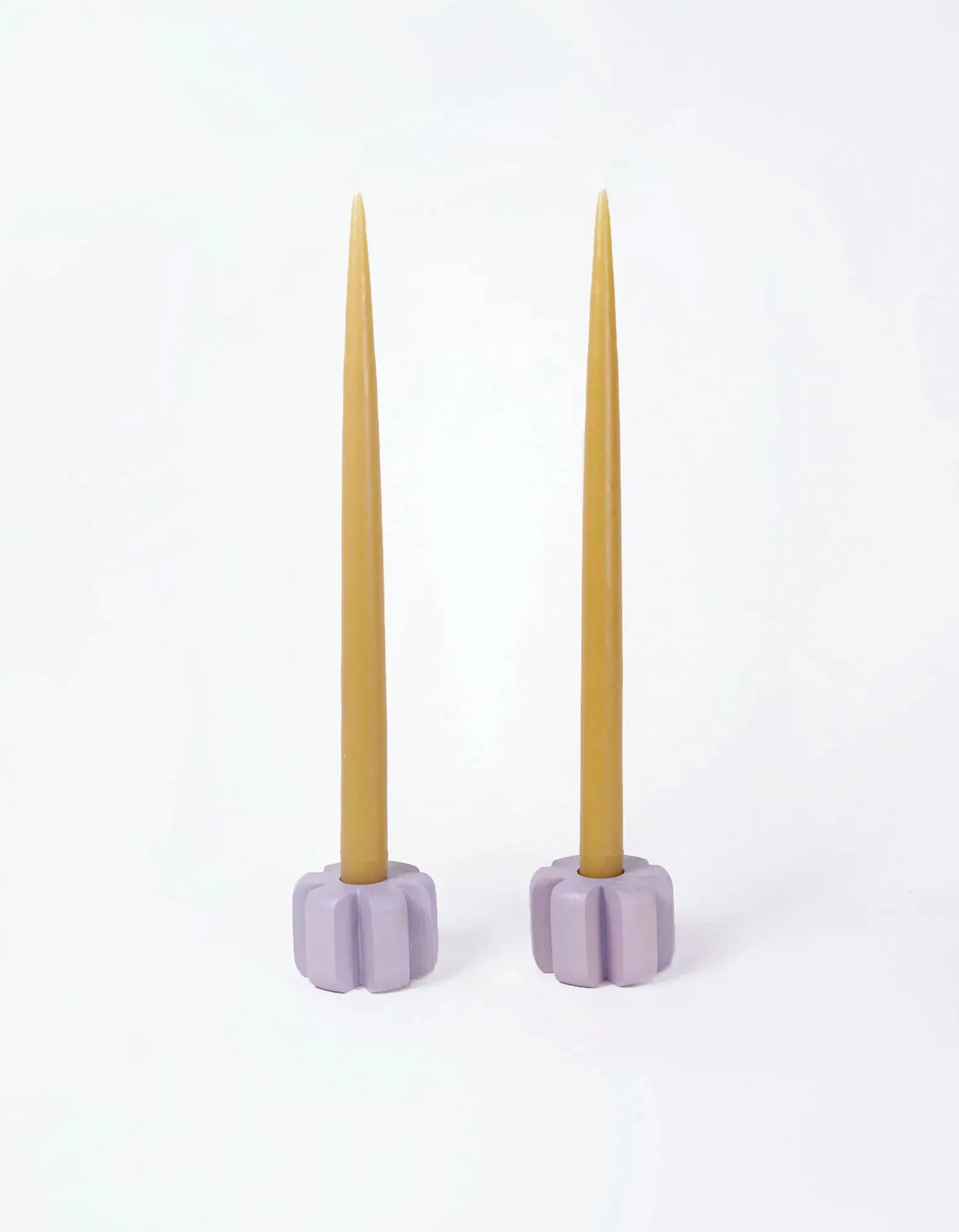 Asterisk Candleholder Pair - Lilac