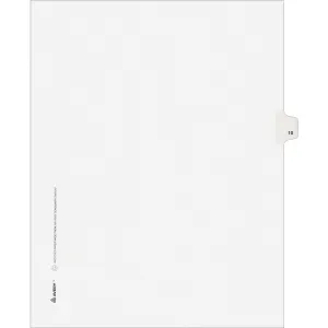 Avery® Individual Legal Exhibit Dividers - Avery Style - Unpunched