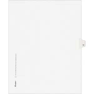 Avery® Individual Legal Exhibit Dividers - Avery Style - Unpunched
