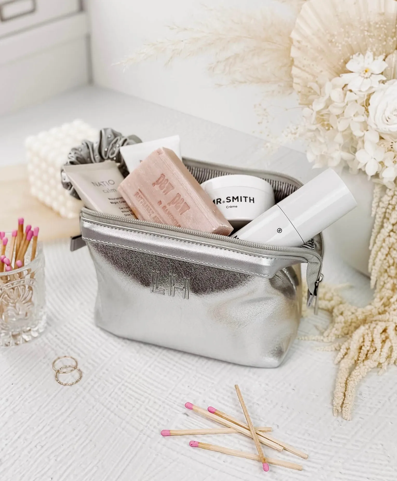 Baby Eliza Neoprene Makeup Bag - Metallic
