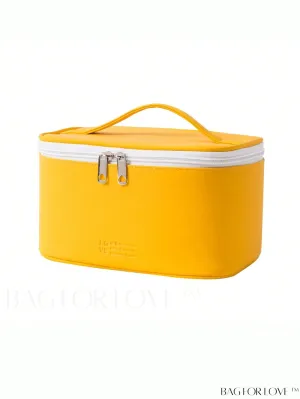 BagForLove - Embossed Top Handle Makeup Bag - Stylish Cosmetic Case for Travel or Gifting