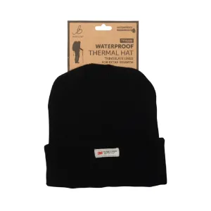Bartleby Mens Waterproof Thermal Black Hat