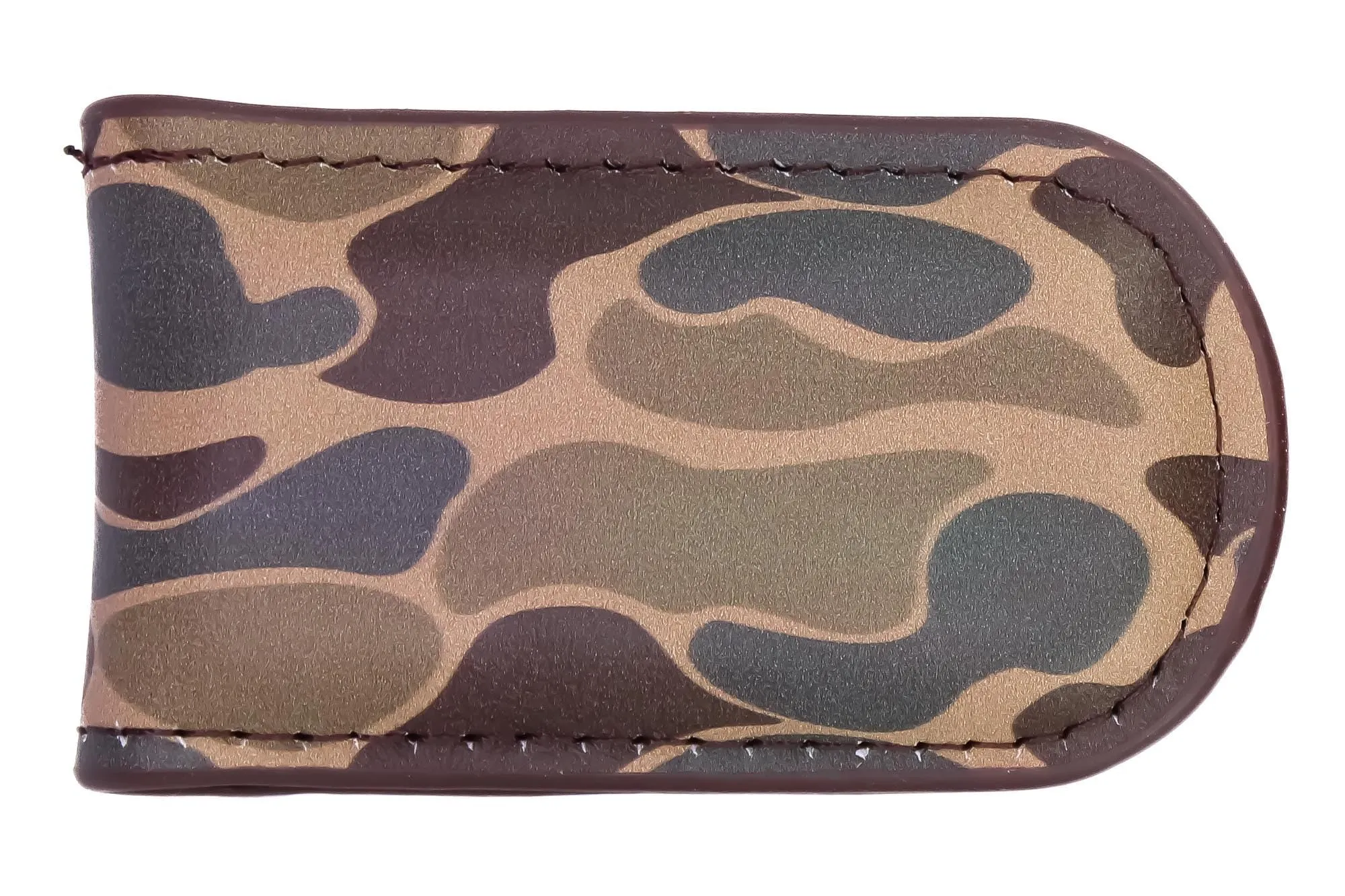 Bass Men's Old School Camo Leather Money Clip.
