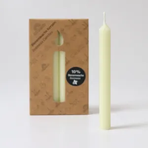 Beeswax Candles (10%) VE 12 pcs, Various Colors