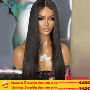 BeQueen Prix Incroyable "Mina" Perruque Longue Lisse avec Lace Closure