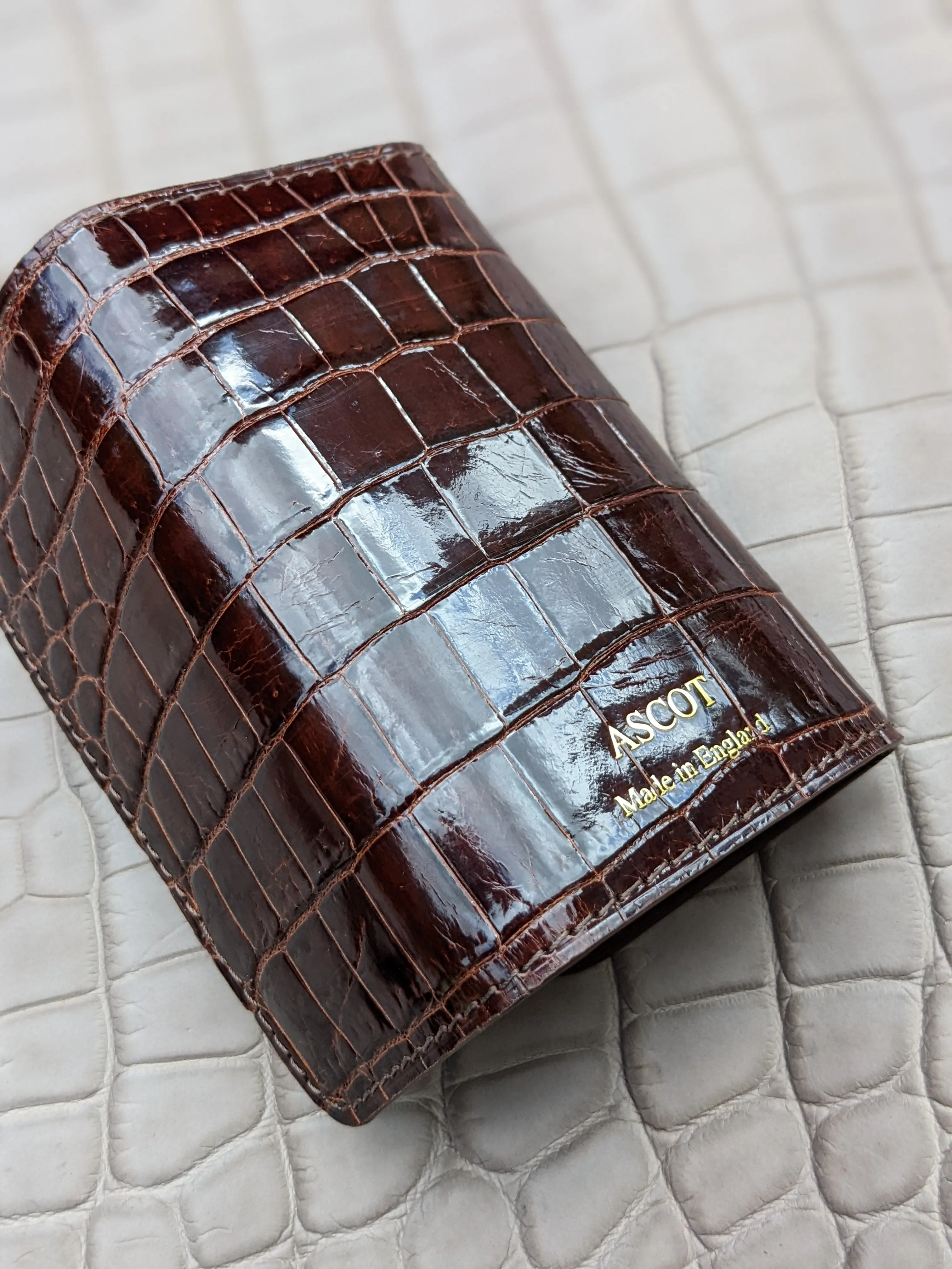 Bespoke Key Holder - Brown Crocodile